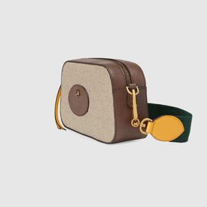 Ünlü klasik kaplan kafası kamera çantaları çizgili geniş omuz askısı mektup desen lüks tasarım bayanlar omuz crossbody çanta Erkek cüzdan sırt çantası çanta