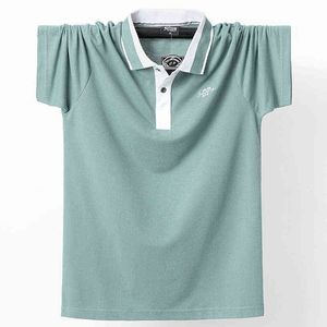 Men Summer Fashion Plus Size Polo Shirt Student British Style Classical Retro Short Sleeve High Quality Pullover Casual Top Male H1218