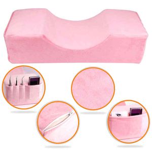 Professionell Lash Neck Support Mjuk ympning ES Memory Foam Eyelash Extension Pillow Makeup Salon