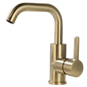 Badrum Sink Kranar Mttuzk Faucet Solid Brass Basin Kall och vattenblandare Enstaka handtag Krut Chrome Black Brushed Gold Kranar