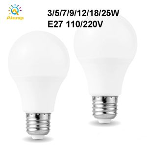 LED-Lampen E27 5 W 7 W 9 W 12 W 15 W 18 W 25 W Glühlampe Lampada Light 110 V 220 V Bombilla Spotlight für Innen- und Außenbeleuchtung