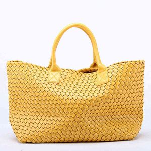 Fashion Bag Tote New Woven Handbags Imitation Sheepskin Star Shoulder Large Capacity Bucket Women Fuax Leather 1130