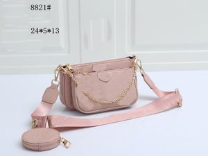 حقائب جلدية الأزياء حقائب الكتف متعددة pochette accessoires المحافظ النساء المفضلة ميني 3 قطع الملحقات حقيبة crossbody