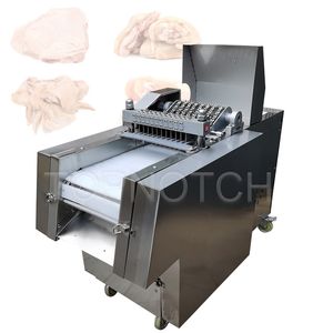 Máquina de corte do cubo da carne de porco da galinha do bife de congelação elétrica comercial 600-750KG / H para o processamento da carne