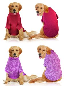 Maglione per animali domestici Felpa Abbigliamento per cani Panni Maglieria in pile Proxima Direct Maglioni caldi per cani Pigiama Morbido Enorme Cappotto invernale Towser Abbigliamento per cani di taglia grande (Blu)