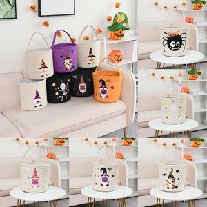 24 * 23 см Хэллоуин партия поставляет 12 стилей DIY конфеты ведра Halloweens Tote сумка тыква сумочка Ocean Freight T9i001353