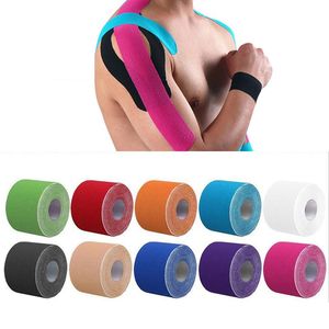 Elbow Knee Pads Kinesiologi Tape Självhäftande Elastisk Bandage Non-Woven Tyg Skyddsutrustning Stödplatta