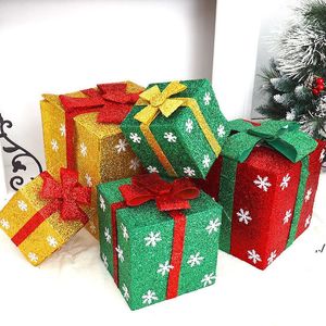 Christmas Gift Wrap Box Store Super Scena Dekoracji Snowflake Cukierki Opakowanie Czekoladowe Opakowania Nowy Rok Children Gifts Torba PAF1151