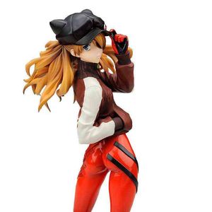 23 см аниме EVA Asuka Langley Soryu фигурку игрушки ПВХ модель коллекционная фигурка украшение модель подарок AA220311