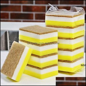 Skurning av hushållens hushållsorganisation Gardenscouring Pads Svamp högdensitet Eraser Home Cleaner Cleaning Sponges For Dish Kitchen Too