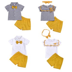 2021 Brother and sister outfits / Summer clothes set / Gentleman outfits set G220310