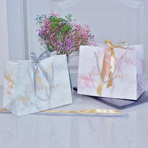 Gift Wrap Bags met handgrepen maten feest hoogwaardige papieren lint dikker winkelen voor boetiek