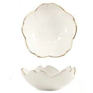 Vintage Flower Sauce Dish Japanese Stylre Ceramic Dish 3 inches Cutlery Trinket Dishes Flower Shaped Bowl For Kitchen