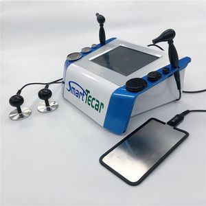 Máquina de fisioterapia física portátil para uso doméstico, equipamento de rf tecar, diatermia, para fascite plantar, lesão esportiva