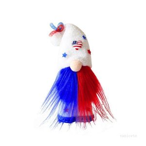 American Independence Day Puppe Hut gesichtslose Puppen Wald Old Man Dolls kreative Heimtextilien T2I52078