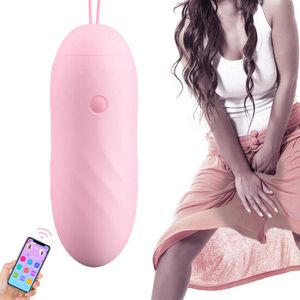 Mobile Phone APP Control Vibrating Egg Rechargable Dildo Vibrator Clitoral Vagina Stimulator Adult Sex Toys for Woman Couples P0818
