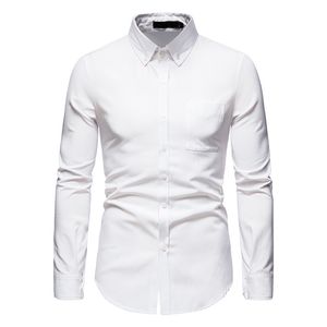 Weiße Hemden Männer Patchwork Afrikanische Ethnische Stil Langarm Herren Hemd Splice Print Casual Camisas Arbeit Business Marke Camisa 210524
