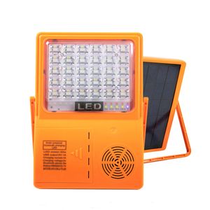 Wielofunkcyjna LED Outdoor Light Light Portable Regulowany 4800MAH 4 poziomy Lampa głośnik Bluetooth - zielony