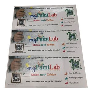 Maßgeschneiderte weiße, bunte Vinyl-Klebeetiketten, Aufkleber, Druck, Perlfolie, Verpackung, Flaschensiegel, Aufkleber, Blattverpackung