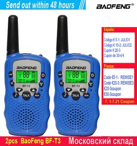 1OR 2 шт. / Компл. Детские милые Walkie Talkies Детские мини-игрушки радио Baofeng BF-T3 малыш день рождения подарок мальчики девушки BF T3