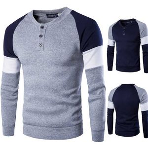 Men's Spring Sweater Male Long Sleeve Tops Cotton Slim Fit Solid Color Slim Fit Casual Streetwear Sweatshirts 211008