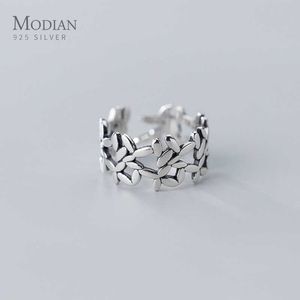 Little Oval Splicing Hollow Out Geometric Opening Finger Ring for Women Pure 925 Sterling Silver Party Fine Jewelry 210707