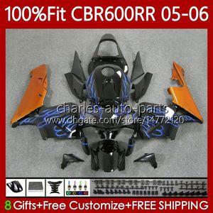 OEM Body для Honda CBR 600F5 600CC 600RR 2005-2006 Кузов 72Но 248 CBR 600 CC RR F5 F 5 CBR600RR 05 06 CBR600 RR CBR600F5 2005 2006 FORE FORE FORE FORE BLUE FLAGES