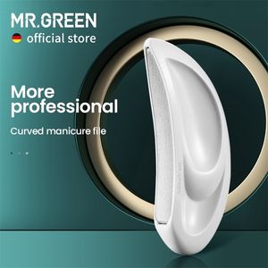 MR.GREEN Lime per unghie professionali curve e superficie di sfregamento in acciaio inossidabile con manicure ergonomica in resina ABS 220222