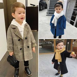 Baby Boys Jacket Kids Fashion Fallrockar Varm Höst Vinter Spädbarn Kläder Toddler Barnens Outwears 2 3 4 6 8Y 211011