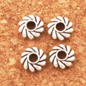 Windmill Curved Rondelle Beads Spacers 4.8x4.8mm Antique Silver Jewelry Findings Components L670 1000pcs/lot