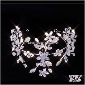 Clips Barrettes Schmuck Drop Lieferung 2021 Aufgeregt Luxus Mode Hochzeit Zirkon Damen Haar Tiara Braut Prinzessin Krone Zubehör VJS81