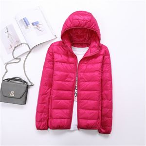2022 New Women Thin Down Jacket White Duck Down Ultralight Jackets Autumn And Winter Warm Coats Portable Outwear For Mother's Days Gift