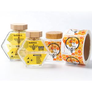 Afdrukken Aangepaste kaarsen Jar WAARSCHUWING Label Sticker Aangepaste lijmlabels voor kaarsenpotten Drink Cups Flessen Pakketten