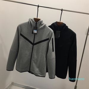 디자이너-유럽 미국 스타일 남성 스포츠 후드 재킷 TECH FLEECE 캐주얼 후드 니트 재킷 남자 전체 길이 지퍼 카디건 까마귀