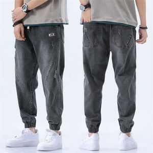 Dżinsy Mężczyźni 2020 Nowe luźne spodnie haremowe myte Denim Four Season Outdoor Mężczyzna Streetwear Moda Comfort Spodnie Dżinsy Para Hombre X0621