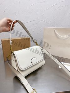 Flap Crossbody Shoulder Bags 2022 Designer Black Real LeatherFor Women Ladies Fashion Brand White M 25 Size Handbags Luxury Spring Summer Small Square Flap Bag Purse