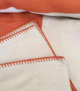 Буква шерстяной кашемировой копии дизайнер одеяло шал шарф шарф 140 * 170см мягкая шерсть теплый клетчатый диван-кровать украшения кондиционер портативный флис