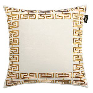 Luxury designer pillow case high quality gold and silver embroidery geometric pattern cushion cover 45*45cm use for home decoration Christmas gifts pillowcase