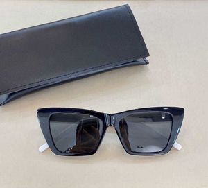 Sonnenbrillen glänzend schwarz/grau Cat Eye 276 Sun Damenmode Shades Top-Qualität mit Box Herren-Sonnenbrillen Marke im Angebot