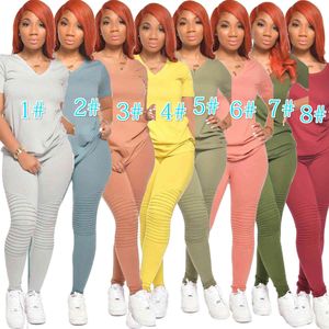 Kvinnor två bit byxor set tracksuits designer jogging sportsuit t-shirt långa byxor outfits plus storlek damer casual wear s-xxl