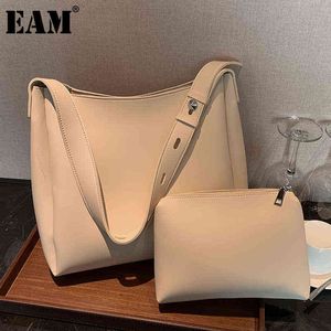 ショッピングバッグEAM SACS Bandalire ja Cuir Pu Pur Femmes Fourre Tout de Grande CASPIT SIMPLE VINTAGE COMPOITE BONNE REQUIT T 220303