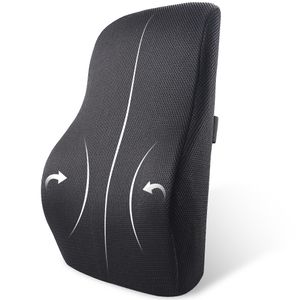 Ländryggstöd kudde; Memory Foam Chair Cushion Stödjer Lägre Tillbehör Bilminne Skum Kudde