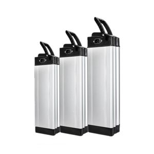 48V 17Ah Silver Fish Type Batterier för cykelelektrisk 48Volt 17.5Ah Lithuim ion Silverfish Batteri 700W 350W 500W