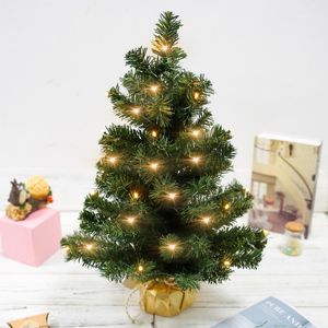 Decorazioni natalizie albero caldo luce mini fai da te faloso pino durata del desktop decorazioni decorazioni casa decorazione giardino festivo regalo forniture per feste