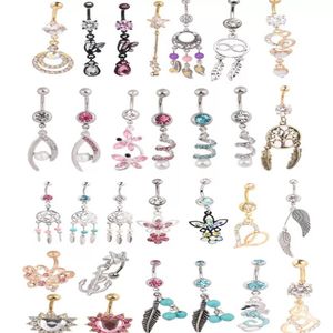 Navel & Bell Button Rings Body Jewelry 20Pcs Mix Style Belly Piercing Dangle Ring Beach Drop Delivery 2021 Dwfdp