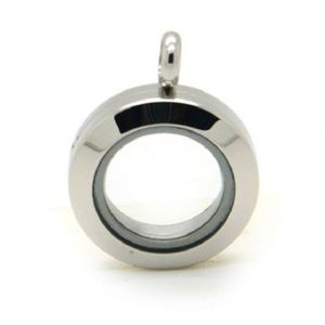 2021 new 10 PCS 20mm 316L Stainless Steel Floating Glass Lockets Silver/Gold/Black Screw Twist Locket Pendant1