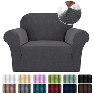 3 Tyg Typer Fåtölj Elastisk Sofa Skydd För Vardagsrum Stretch Furniture Slipcover Stolar 1 Sittfall 210723