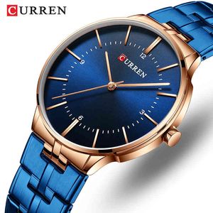 Brand Mens Watch CURREN Top Business Luxury Quartz Men Watches Fashion Sport Waterproof Mens Wristwatch Clock Relogio Masculino 210517