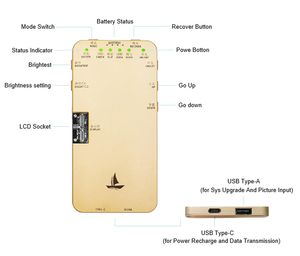 すべてのiPhone 6s 6sの1つの1つ、7 7plus 8 8plus 11 11plomaxタッチスクリーンテストボードLCDテスターボックスツール付き