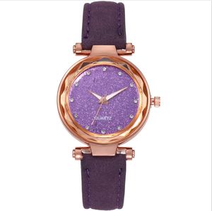 Casual Star Watch Sanded Leather Strap Silver Diamond Dial Quartz Womens Watches Ladies Wristwatches Manufactory Wholesale A Variety Of Colors Choice